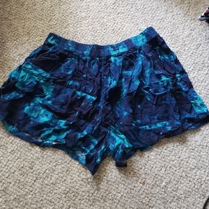 Mossimo Blue Tie dye cotton shorts